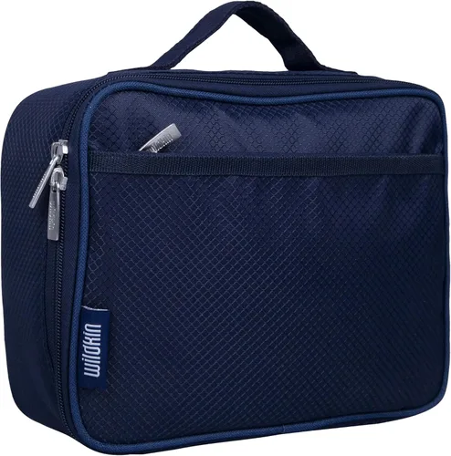 Vista 9 de Wildkin Lonchera para niños con aislamiento – Duradera y reutilizable para la escuela y los viajes - Naranja Bengala