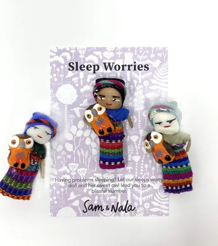 Vista 22 de Sam & Nala Muñecos preocupados, muñeca de Guatemala, completamente hecha a mano de tela guatemalteca, aporta comodidad y paz a todos los que te