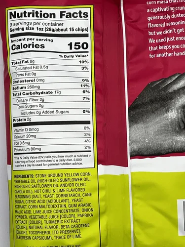 Vista 2 de Trader Joe's - Chips de tortilla de maíz enrollados con sabor a chile y lima con clip de chips Grafton Way (paquete de 1)