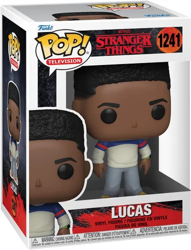 Vista 2 de POP [Stranger Things - Lucas Sinclair [Temporada 4] Funko Figura de vinilo (paquete con funda protectora de caja compatible), multicolor, 3.75