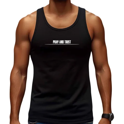 Uplifting Faith-based Gift for Christian - Motivational Bible Study Saying - Men Women Multi Size Black Tank Top