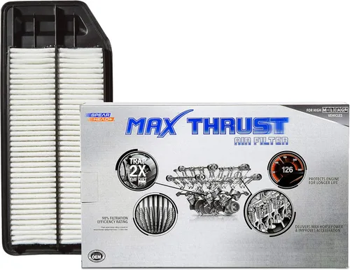 Vista 46 de Filtro de aire de motor MPG Defense Max Thrust de Spearhead para vehículos de todo kilometraje, se adapta como el OEM, restaura MPG y aceleración