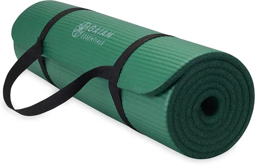 Vista 17 de Gaiam Yoga Mat, Pilates & Exercise Mat, Thick 2/5" (10mm) Workout Mat with Easy-Cinch Carrying Strap for Home & Gym Workouts