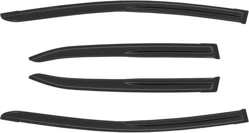 Vista 2 de FINDAUTO Deflector de ventana lateral, protectores de lluvia, deflector de ventana lateral, juego de 4 piezas para Toyota 2014-2019 para Corolla