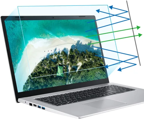 Vista 11 de F FORITO Pack de 2 protectores de pantalla de 11.6 pulgadas anti luz azul compatibles con laptops de 11" HP/ASUS/Acer/Lenovo/Dell/Samsung