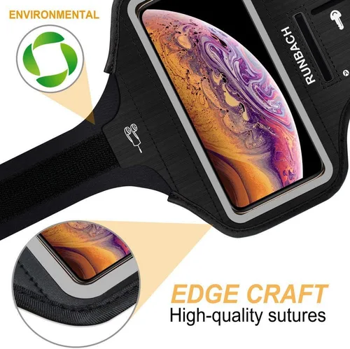 Vista 6 de Brazalete para iPhone 16 Pro Max/16 Plus/15 Pro Max/15 Plus/iPhone 14 Pro Max/14 Plus/13 Pro Max/12 Pro Max/11 Pro Max/Xs Max, banda de ejercicio