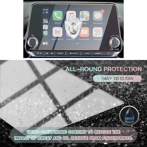 Vista 2 de CDEFG Protector de pantalla de automóvil con control central, protector de pantalla de navegación para Altima L34/2020 Sentra 2019, 2020, 2020, 8