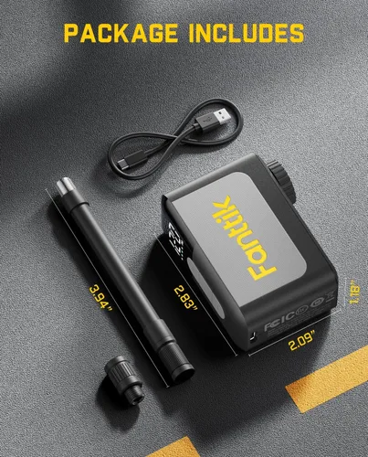 Vista 9 de Fanttik X10 Ace Mini Bomba de Bicicleta con Medidor, Bomba de Bicicleta Eléctrica Pequeña de 120 PSI con Válvula Presta y Schrader, Parada