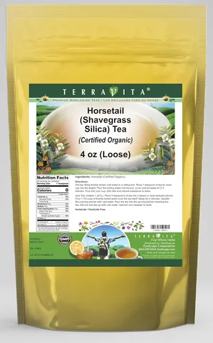 Vista 2 de Cola de Caballo (Silica Shavegrass) (Certificado Orgánico) Té (Suelto) (4 oz, ZIN: 518605)