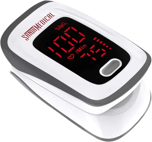 Oxímetro de pulso de la yema del dedo, monitor de saturación de oxígeno en sangre (SpO2) con mediciones de frecuencia de pulso y gráfico de barra de