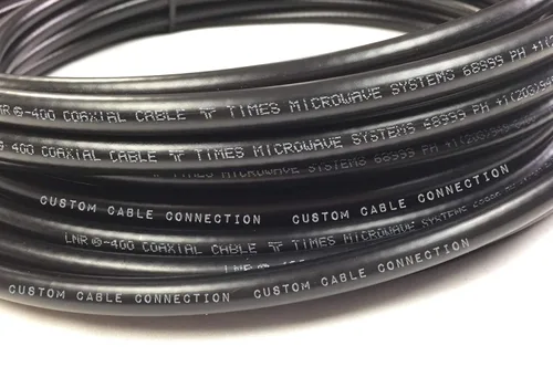 Vista 6 de Custom Cable Connection 1 pie LMR-400 N macho a N hembra extensión Times Microondas LMR400 50 Ohm cable coaxial de baja pérdida de antena para radio