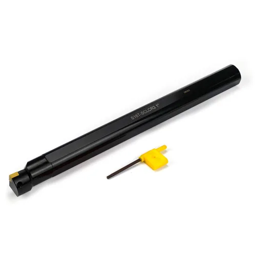 Vista 2 de OSCARBIDE Barra de mandrinar indexable de 1"x12", vástago de 1", longitud total de 12", Sclcr a mano derecha, insertos de carburo