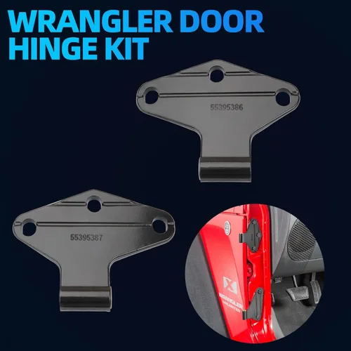 Vista 3 de MITZONE Wrangler - Kit de bisagra para puerta compatible con Jeep Wrangler JK 2007-2018