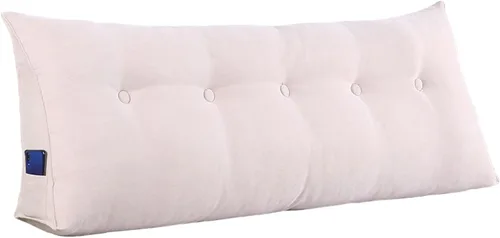 Almohadas de cuña para sentarse en la cama, almohadas de lectura, almohada triangular con funda de almohada extraíble, cojín de respaldo para sofá