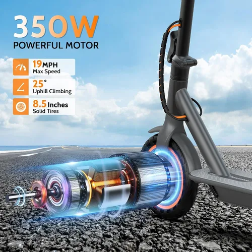 Vista 3 de Aovowheel Scooter eléctrico para adultos, plegable E Scooter Conmuting