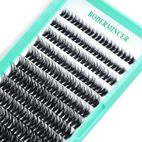 Vista 49 de Bodermincer 7D/10D/20D/30D/40D/50D/60D/80D/100D Rizo D, 240 unidades, extensiones de pestañas postizas, individuales y en racimo, pestañas falsas
