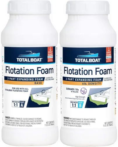 Juego de espuma de poliuretano líquido con densidad de 6 lb, célula cerrada para flotación y refuerzo de TotalBoat