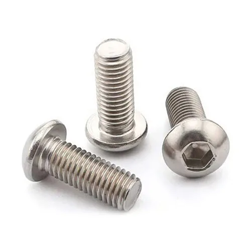 Vista 8 de 50 tornillos de cabeza de botón de 1/4-20 x 1-1/2, acero inoxidable 304 18-8, cabezal Allen, acabado brillante, rosca completamente a máquina