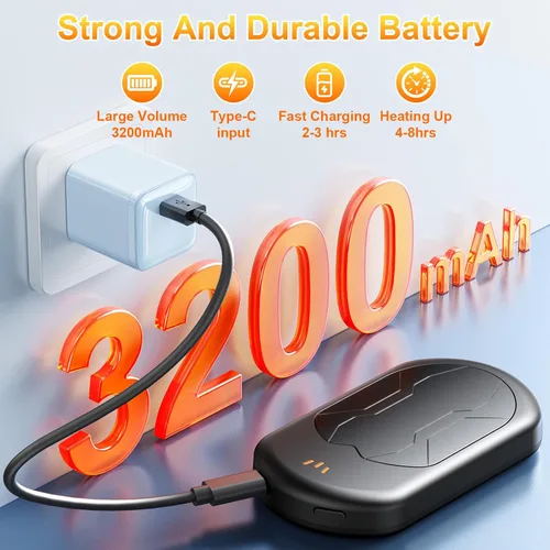 Vista 7 de Electric Hand Warmers Rechargeable 2 Pack with 3 Heating Mode,Portable Hand Heater,Smart Chips,USB Quick Charge, Winter Gifts for Christmas