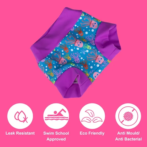 Vista 53 de BIG ELEPHANT Pañales de natación para bebé, 3 piezas, reutilizables, ajustables, lavables, impermeables, para niños y niñas, de 6 meses a 5 años