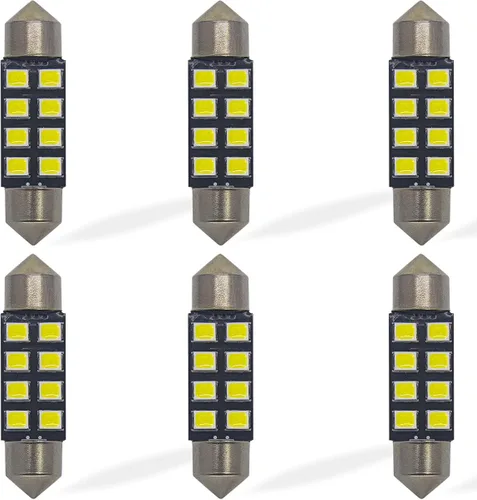 Vista 9 de Yoper DE3021 DE3022 - Bombillas LED para interior domo, mapa, puerta, placa de matrícula blanca Canbus sin errores (1.102 in)