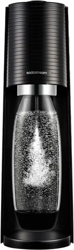 SodaStream Terra - Máquina para hacer agua con gas, con botella de agua reutilizable sin BPA de 1 litro para carbonatación y cilindro de gas de CO2