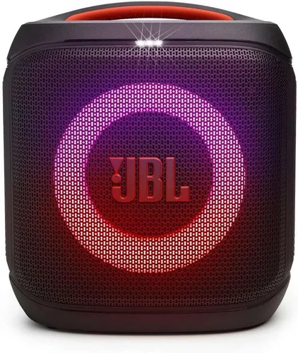 Vista 2 de JBL PartyBox Encore Essential 2 - Paquete de altavoces portátiles para fiestas con 2 micrófonos inalámbricos (negro)