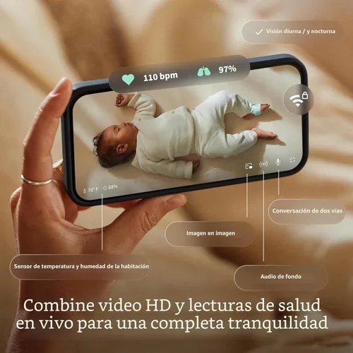 Vista 3 de Owlet Dream Duo (Gen 3) Smart Baby Monitor All-in-One Bundle