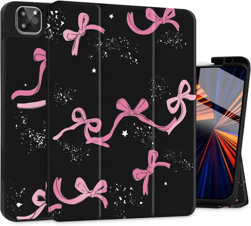 Vista 19 de Tuiklol Funda para iPad Pro de 12.9 pulgadas de 6ª/5ª/4ª/3ª/3ª generación 2022 2021 2020 2018 - Soporte para lápiz integrado, cubierta trasera