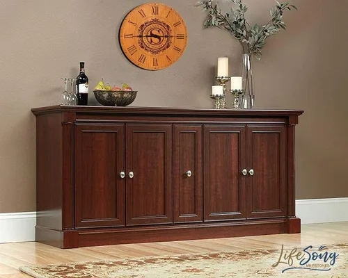 Vista 6 de LifeSong Milestones Reloj de pared de cerezo, personalizado con números romanos, funciona con pilas, 12 x 12 x 1.5 pulgadas