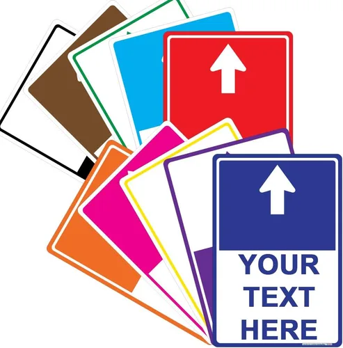 Vista 20 de Letrero de metal rectangular vertical personalizable (1/2 blanco), 10 x 14 pulgadas, lámina 3M. Aluminio libre de óxido 040, agujeros incluidos