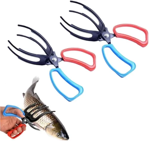 Vista 10 de Pinza de pesca de 3 garras, alicates de pesca multifuncionales de tres dientes, agarre antideslizante de garra de pescado, alicates de pesca