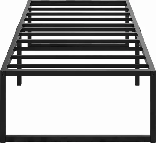 Vista 8 de Lutown-Teen Marcos de Cama Plataforma Individual de 18 Pulgadas de Metal Resistente Sin Necesidad de Somier, Sin Ruido, Fácil Montaje, Negro