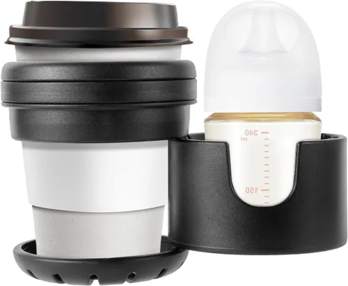 Portavasos para cochecito de ruiseñor, soporte doble para bebidas con rotación de 360°, se adapta a cochecitos individuales y dobles de Mockingbird,