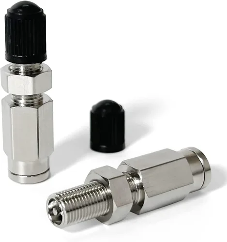 Vista 8 de Latón 1/4" Tubo OD Tee de Unión de 3 Vías Accesorios de Aire Empujar para Conectar Accesorio de Tubo Conector Neumático Rápido Accesorios de Bloqueo