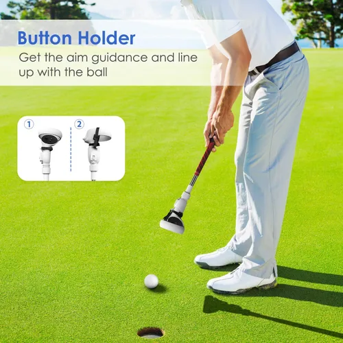 Vista 3 de ZyberGears VR Golf Club Attachment for Oculus Quest 2 Accessories, Golf Club Adapter Compatible with Meta Quest 2 Left and Right Controller Grips