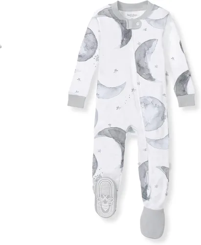 Vista 38 de Burt's Bees Baby Pijama de algodón orgánico para niños, ajuste cómodo con Cancha de baloncesto 1 paquete