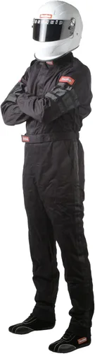 Vista 12 de RaceQuip® 110002RQP 110 Series Traje de conducción de 1 pieza - SFI 3.2A/1 - Negro - Pequeño