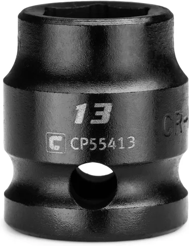 Vista 14 de Capri Tools Zócalo de impacto rechoncho de 0.394 in, accionamiento de 1/2", 6 puntos, métrico, CP55410