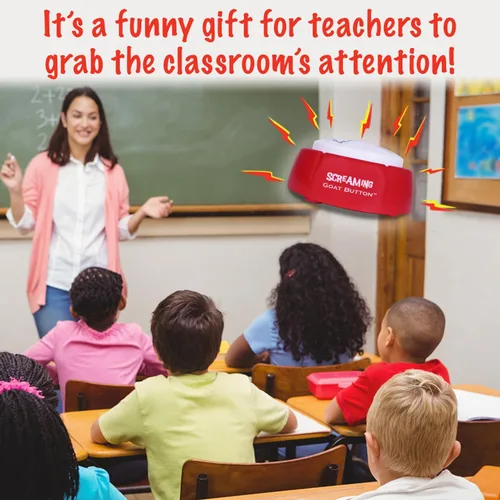 Vista 2 de Botón de cabra gritando El grito original de cabra Botón parlante de juguete de cabra gritando con un divertido grito de cabra Regalos