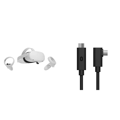 Meta Quest 2 Advanced All-In-One Virtual Reality Headset 128 GB with Virtual Reality Headset Cable