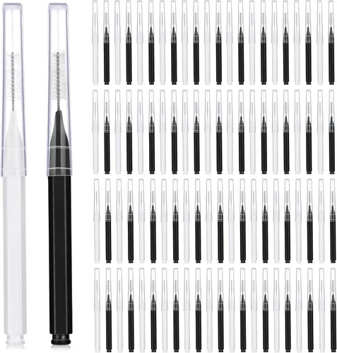 Vista 11 de Patelai 100 piezas de cepillos para limpiador, cepillo interdental, palillo de dientes, cabezal de hilo dental, hilo dental, higiene dental, hilo