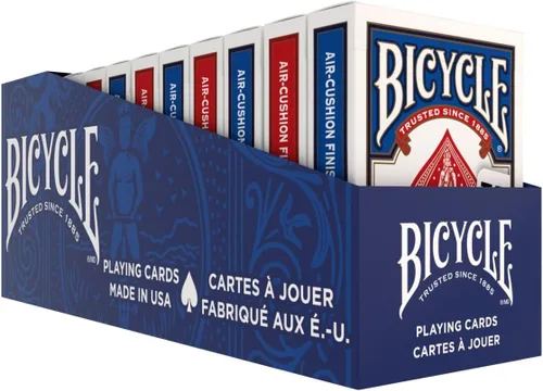Vista 18 de Bicycle Juego de 4 Mazos de Cartas, Barajas de Tamaño Póquer con Índice Estándar en Rojo y Negro para Póquer, Blackjack, Rummy, Noches de Juego