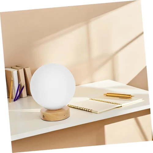 Vista 8 de DOITOOL Lámpara de escritorio moderna de luz nocturna LED para dormitorio y hogar recargable por USB, luz cálida, diseño elegante