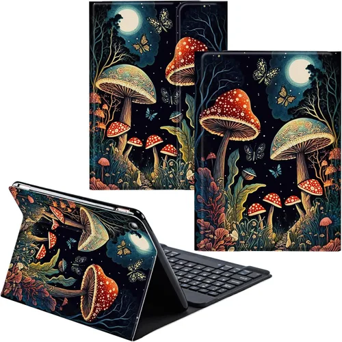 Vista 16 de Funda para Samsung Galaxy Tab S6 Lite 2022/2020 Teclado inalámbrico desmontable y cubierta de soporte de piel sintética Funda protectora