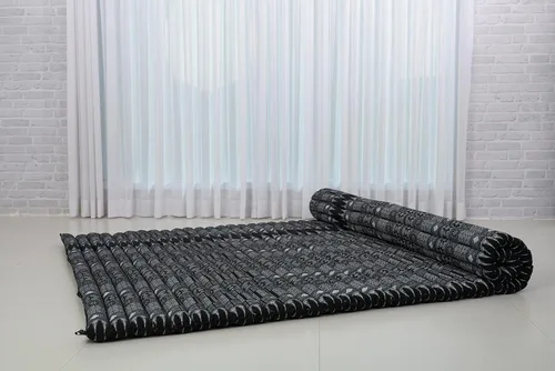 Vista 419 de Leewadee colchón tailandés enrollable para cama de invitados, tapete de yoga, para masaje tailandés, ecológico, orgánico y natural.