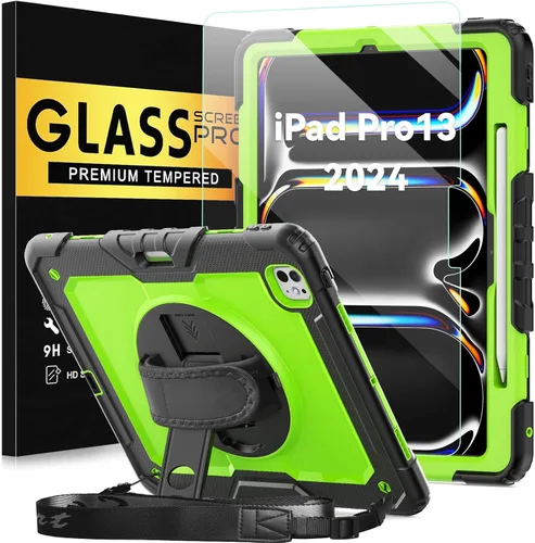 Vista 29 de BLOSOMEET Funda para iPad Air de 11 pulgadas M3 2025 y M2 2024 con protector de pantalla de vidrio templado y soporte para lápiz, funda para iPad