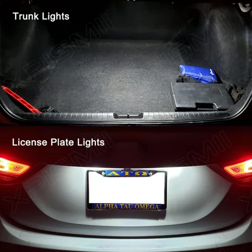 Vista 7 de Xpismii Kit de 14 piezas de luz LED blanca de 6000 K para Honda Accord 2013 2014 2015 2016 2017 2018 2019 2020 2021 2022, con diagrama de colocación