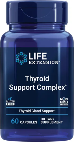 Life Extension Triple Action - Suplemento de apoyo para la salud de la tiroides con vitaminas A, B, yodo, magnesio, L-tirosina, Ashwagandha y