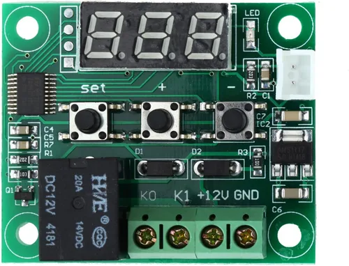 Vista 5 de W1209 12V DC Digital Controlador de Temperatura Electrónico Tablero Termostato Digital -50 a 230.0 °F Interruptor de módulo con relé de 10A